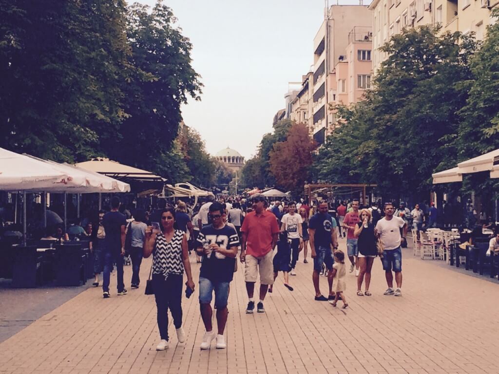 Reisetipp Sofia: Boulevard Vitosha am Sonntag