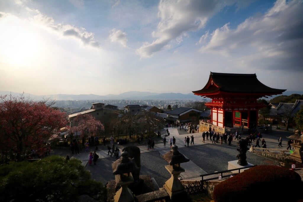 Reisetipps Kyoto: Kiyomizu-dera Tempel am Abend