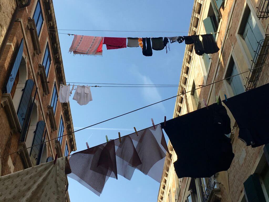 Reisetipp Venedig: Wäscheleinen im Stadtteil Dorsoduro