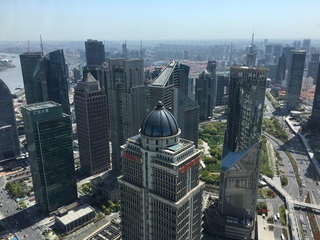 Blick vom Oriental Pearl Tower