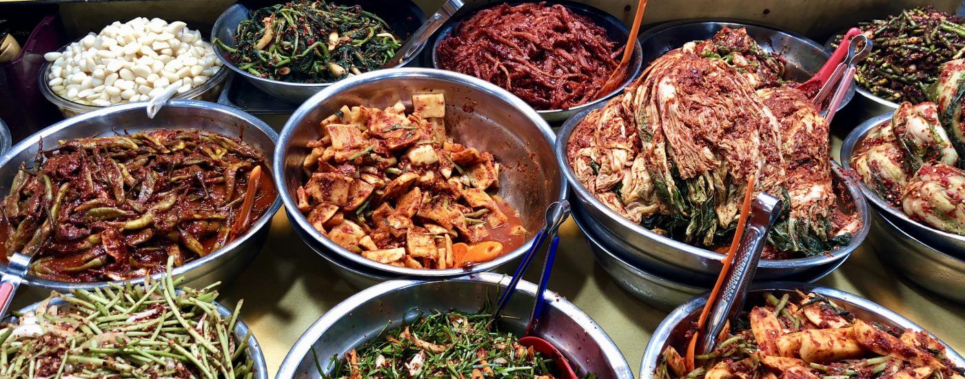 Fakten über Südkorea: Gemüse auf Food-Market
