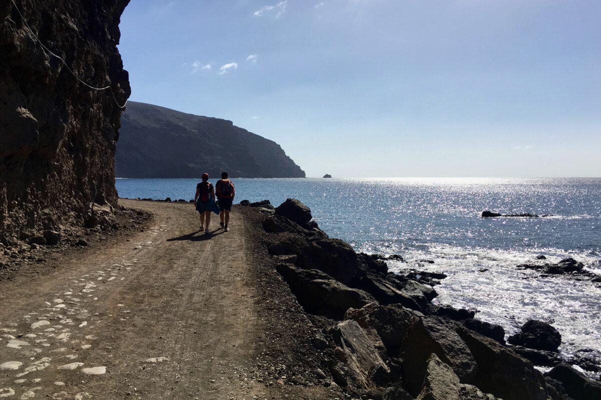 Hiking an der Küste entlang auf La Gomera